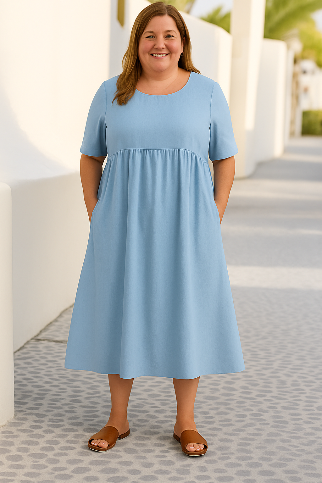 Sandra™ | Casual Loose Tummy Covering Dress