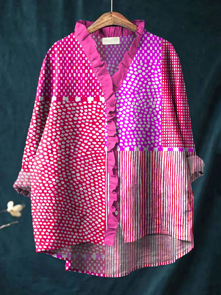 Cassandra Vintage Colourful Blouse