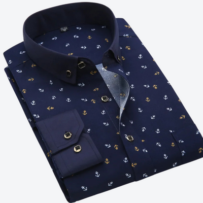 Finnick Nautical Print Shirt