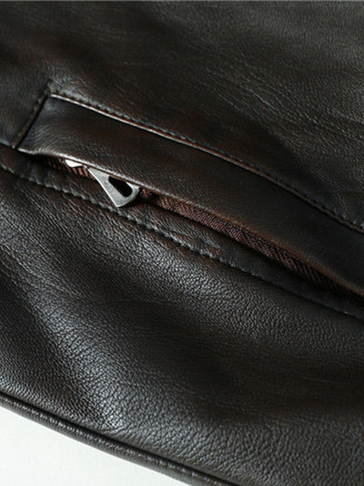 2 In 1 PU Leather Jacket With Detachable Hood