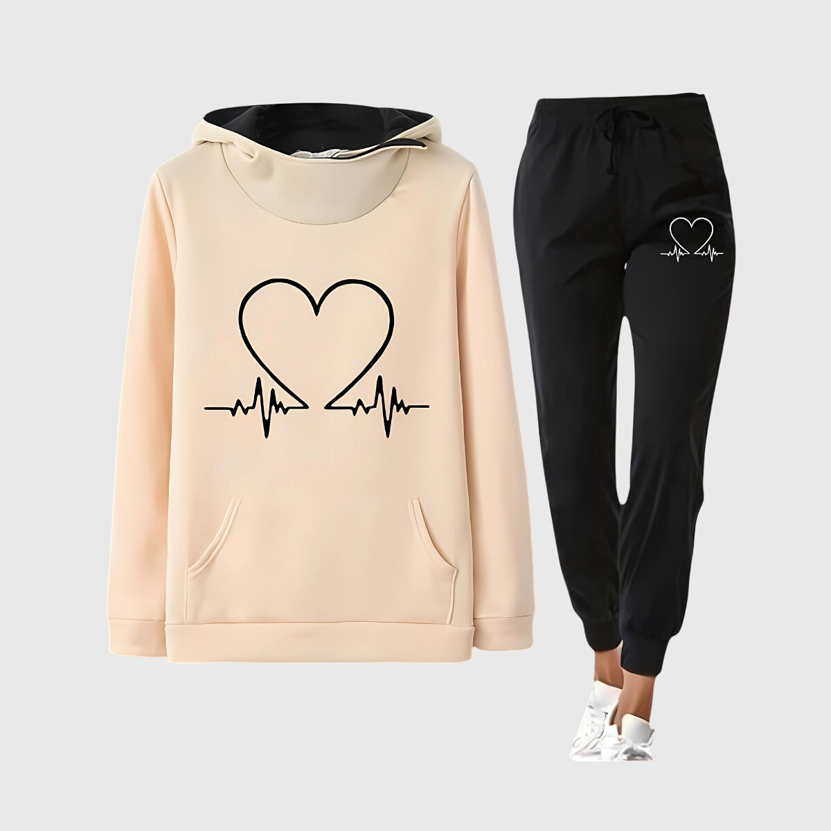 Hilary | Heartbeat Tracksuit Set