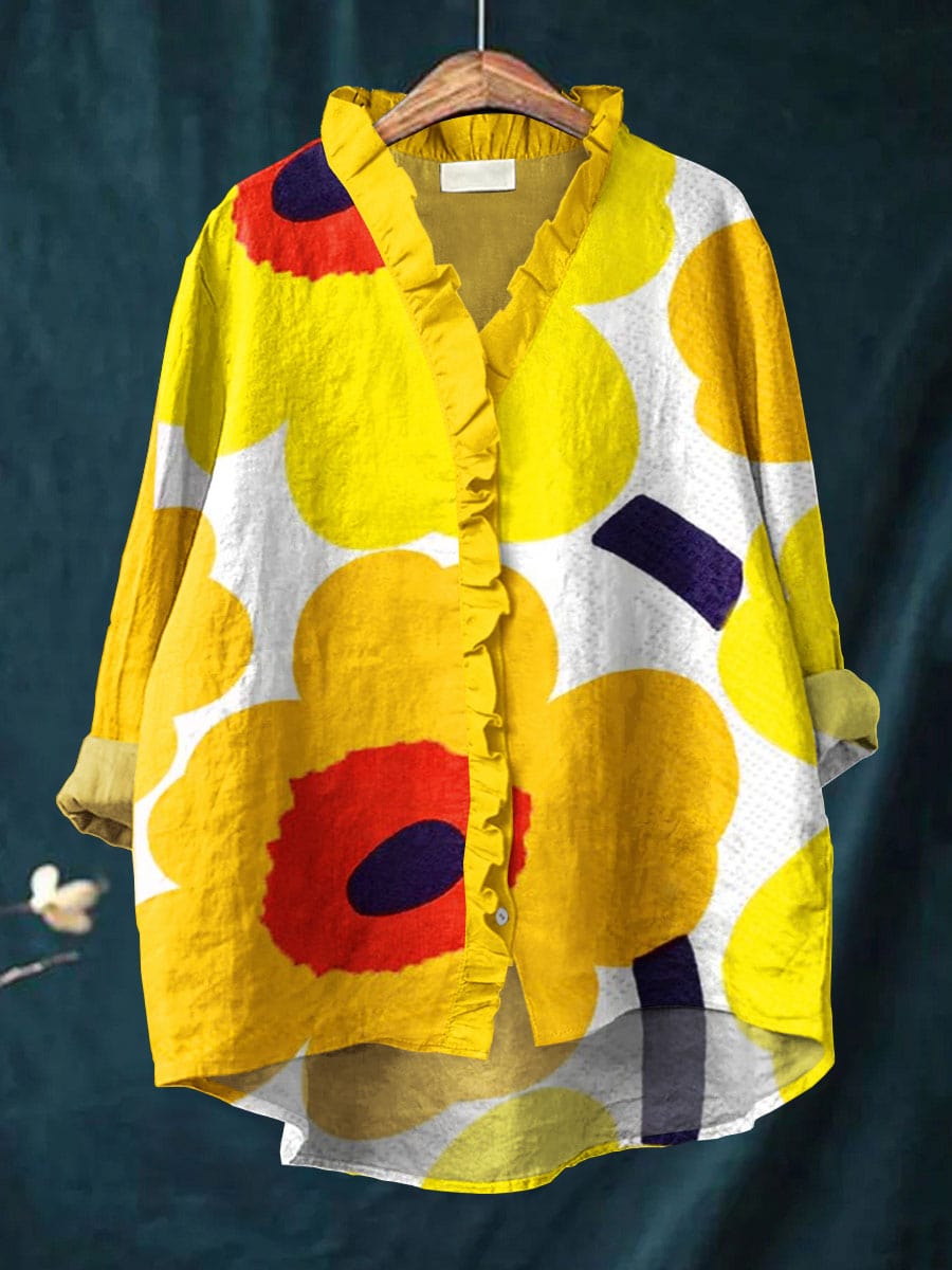 Helena Vintage Colourful Blouse