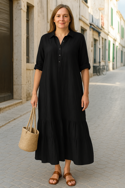 Isabella™ | Half Button Tummy Covering Dress