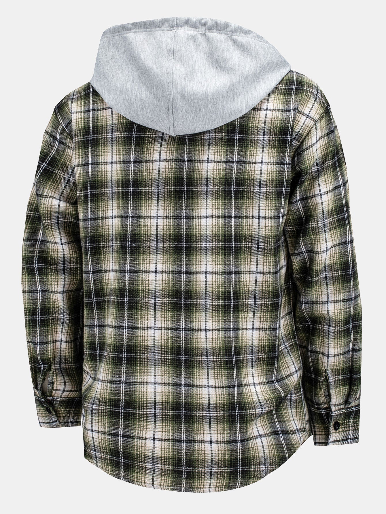 Plaid Hooded Shirt