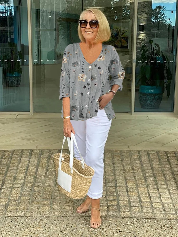 Marlowe | Floral blouse with relaxed elegance