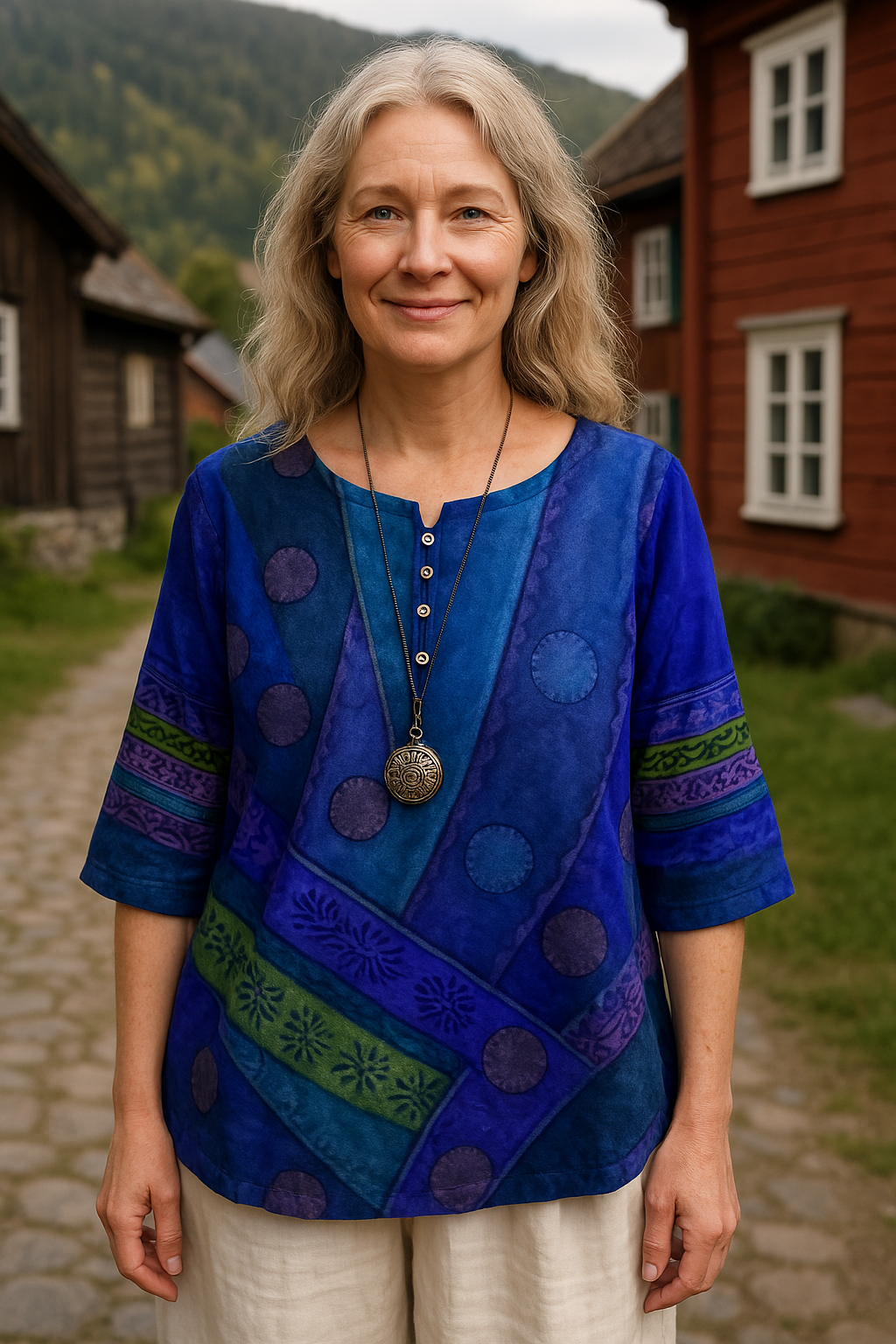 Ava | Comfortable and Colorful Top with Half-Length Sleeves