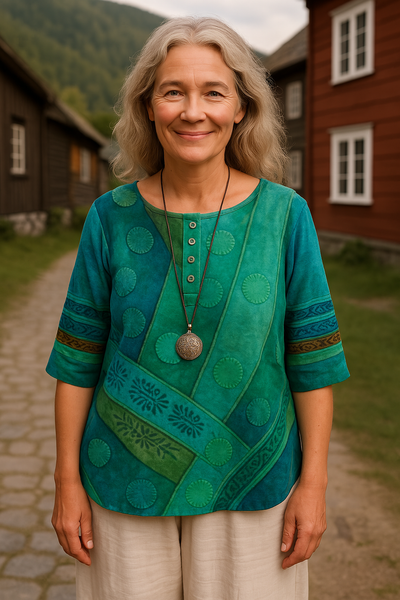 Ava | Comfortable and Colorful Top with Half-Length Sleeves