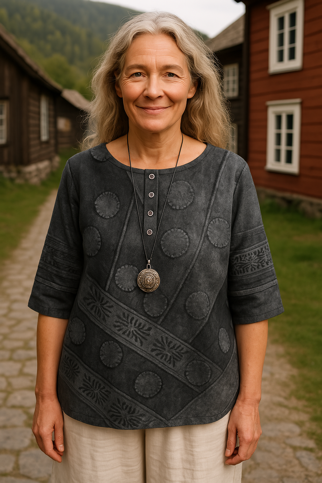 Ava | Comfortable and Colorful Top with Half-Length Sleeves