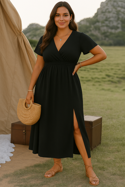 Aurora™ | V-Neck Tummy Covering Dress