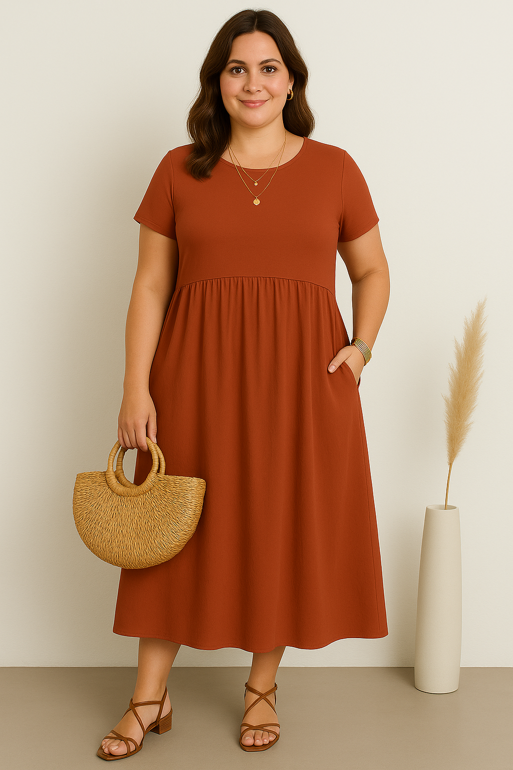 Olivia™ | Casual Tummy Covering Dress