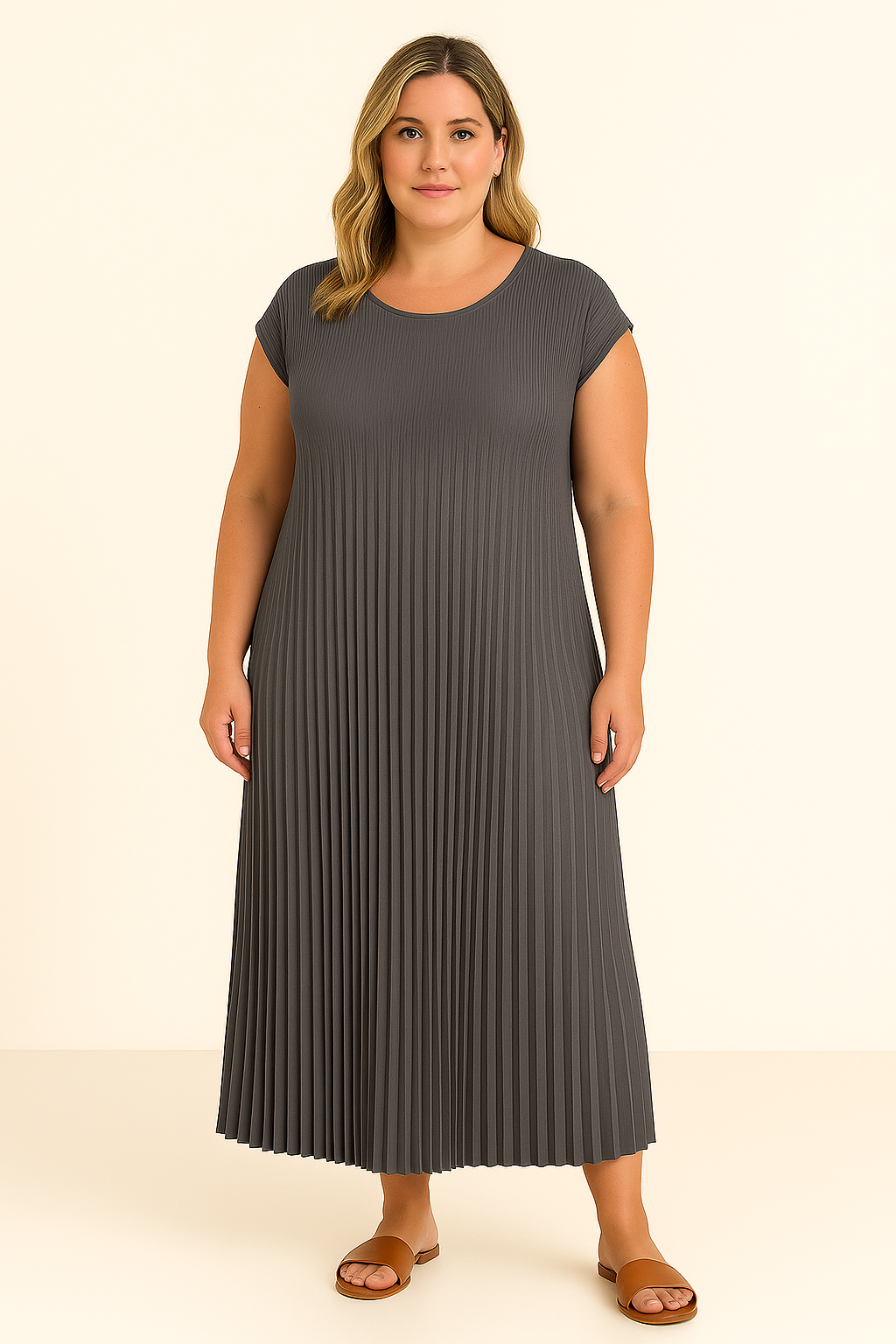 Scarlett™ | Pleated Tummy Covering Dress