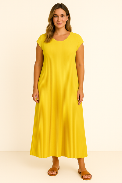 Scarlett™ | Pleated Tummy Covering Dress