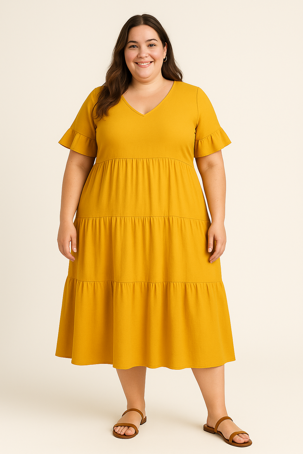 Audrey™ | V-neck Tummy Covering Dress