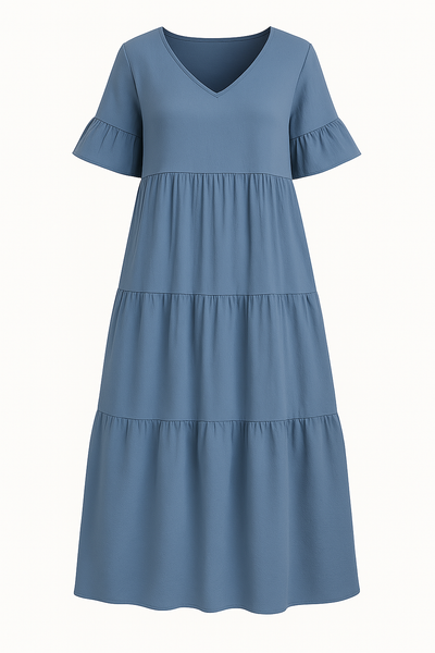 Audrey™ | V-neck Tummy Covering Dress