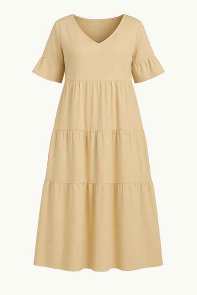 Audrey™ | V-neck Tummy Covering Dress