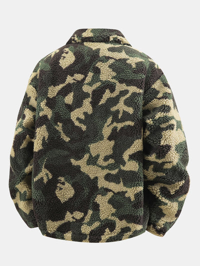Camouflage Teddy Pocket Jacket