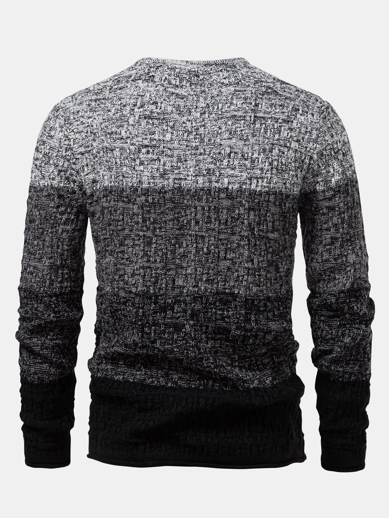 Contrast Crew Neck Knit Sweater