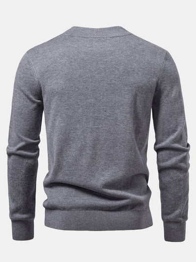 Stripe Mock Neck Sweater