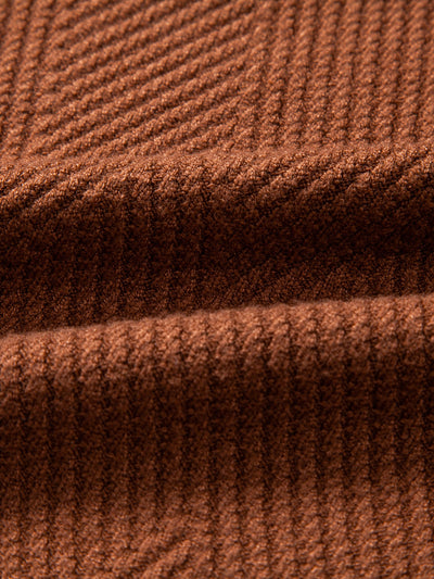 Stripe Mock Neck Sweater