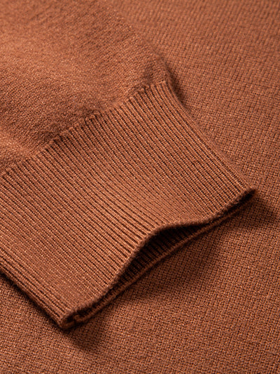 Stripe Mock Neck Sweater