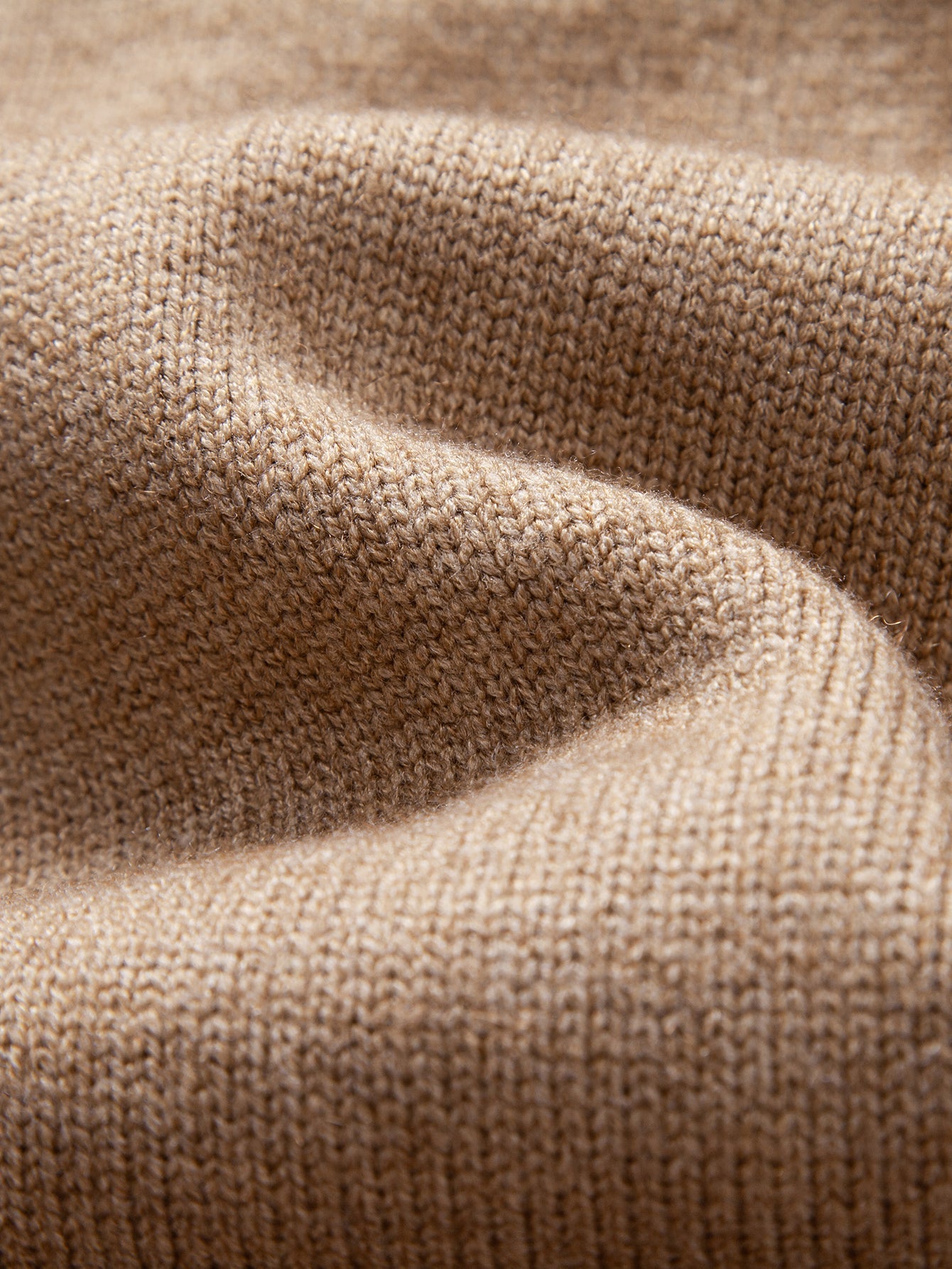 Heavyweight Geometric Jacquard Mock Neck Sweater