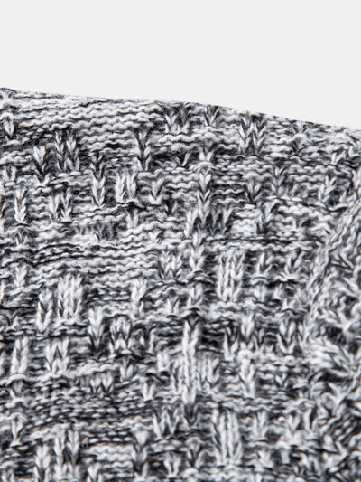 Contrast Crew Neck Knit Sweater