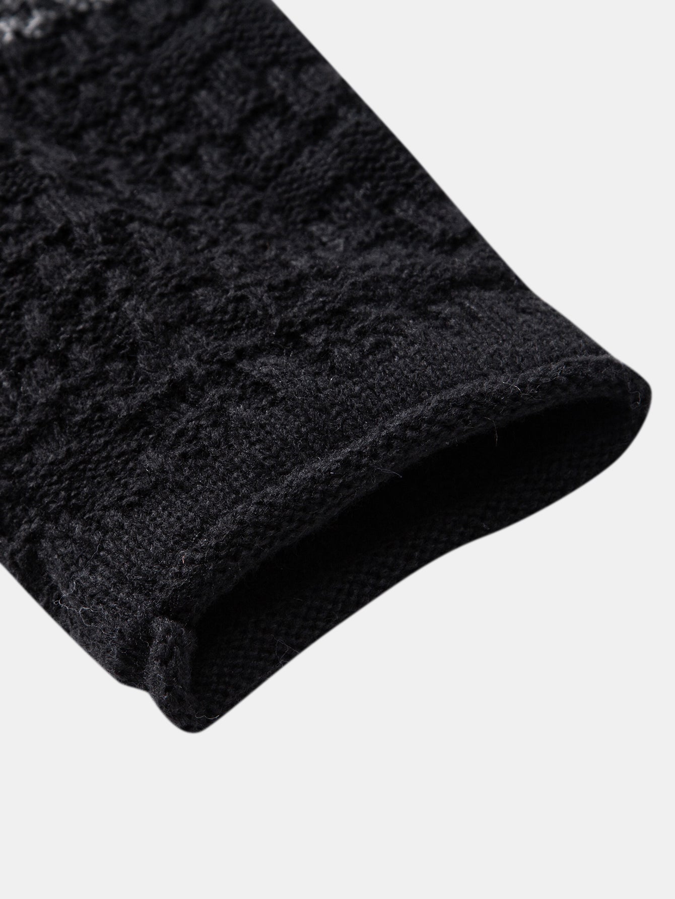 Contrast Crew Neck Knit Sweater