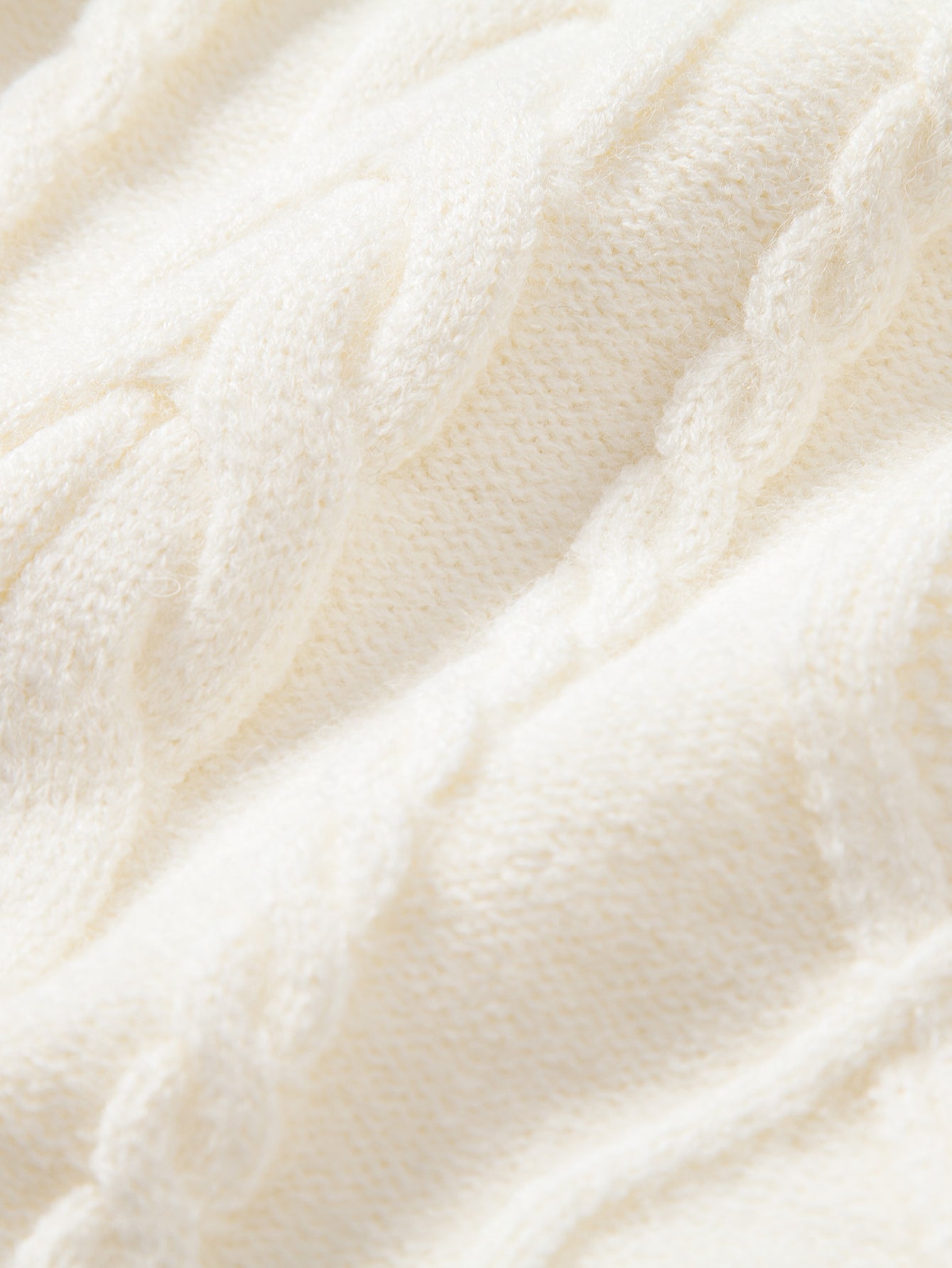 Heavyweight Twist Jacquard Crew Neck Sweater