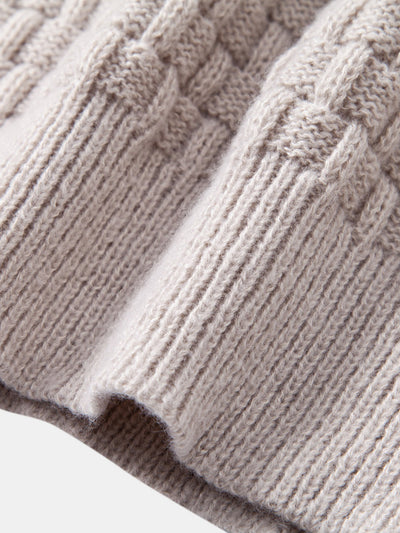 Textured Hooded Sweater