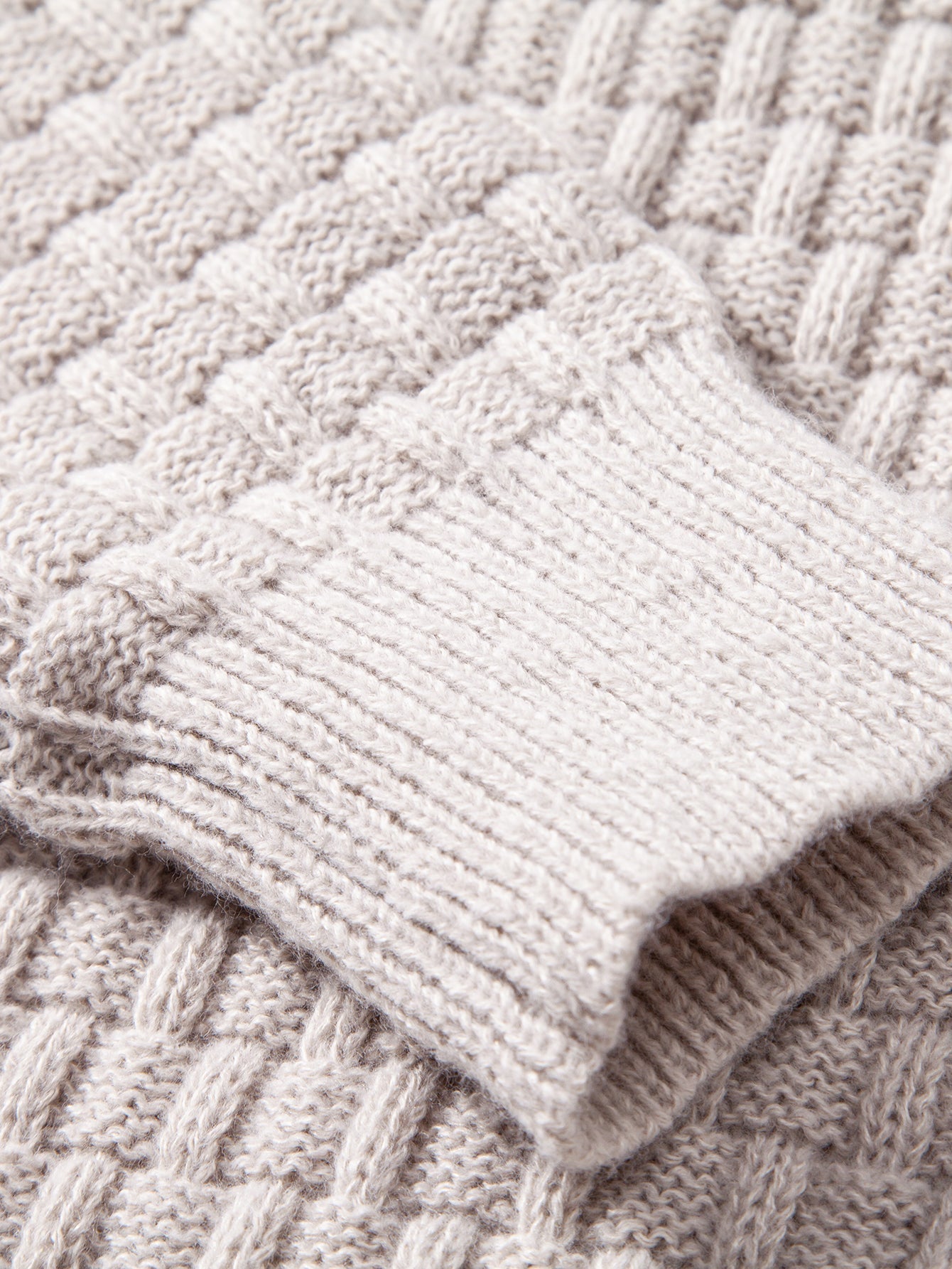 Textured Hooded Sweater