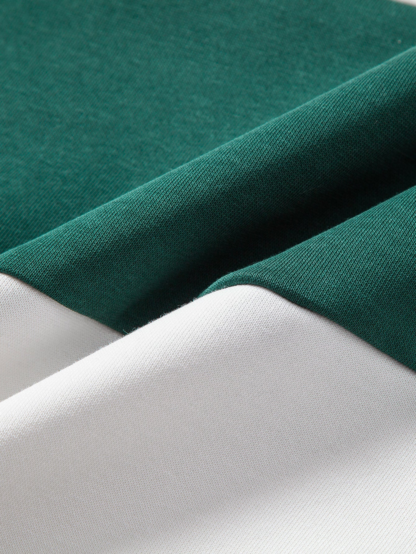 Relax Fit Los Angeles Print Color Block Polo Sweatshirt