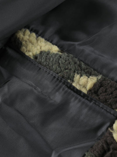 Camouflage Teddy Pocket Jacket