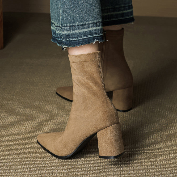 Alora Genuine Suede Boots