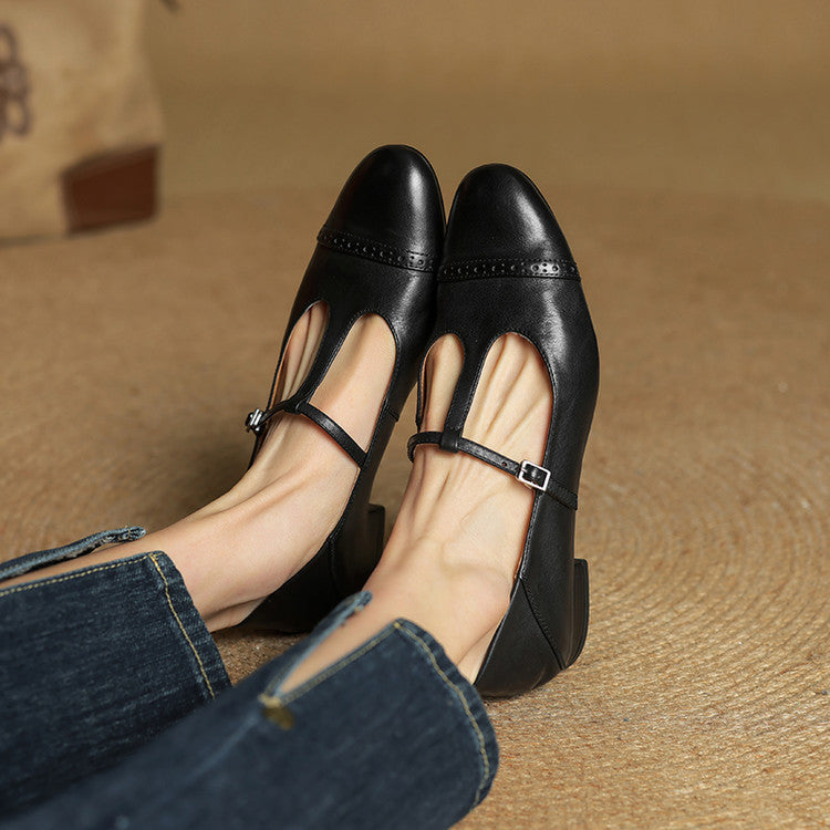 Graneth Genuine Leather Flats