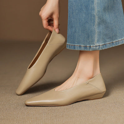 Emor Genuine Leather Flats