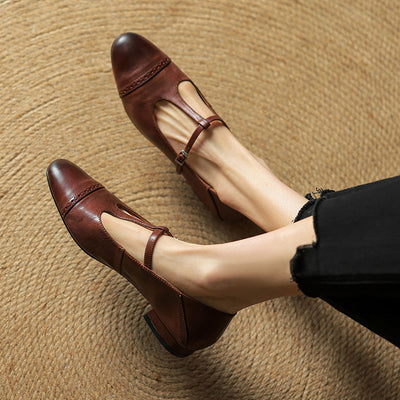 Graneth Genuine Leather Flats