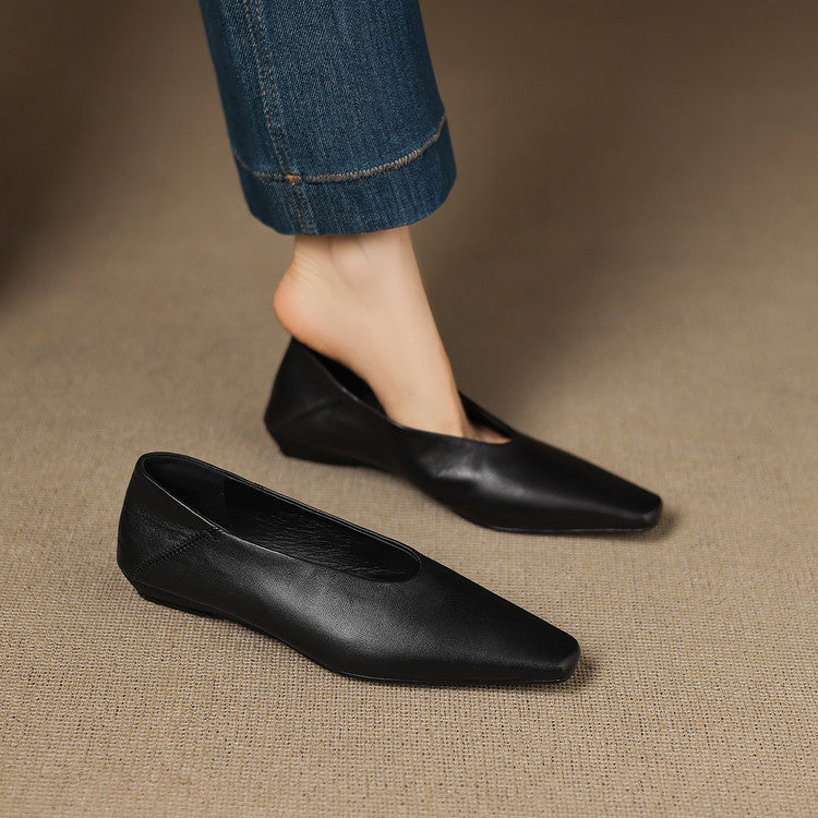 Emor Genuine Leather Flats