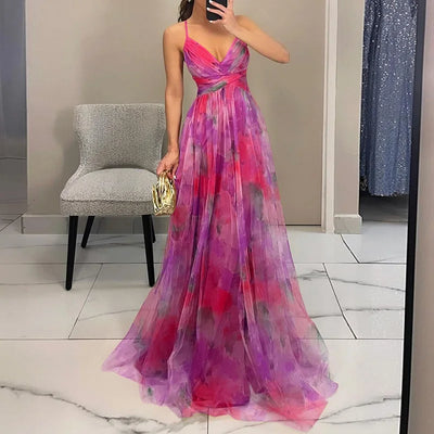Giselle - Enchanting Maxi Dress with Floral Print