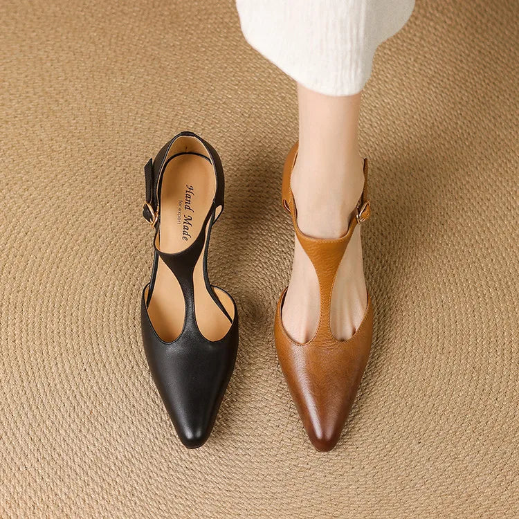 Triana Genuine Leather Heels