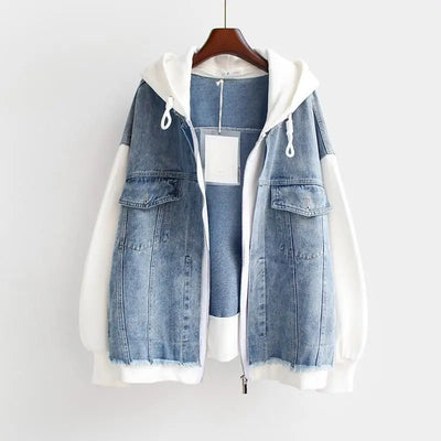 Vivian | Denim Hoodie Jacket