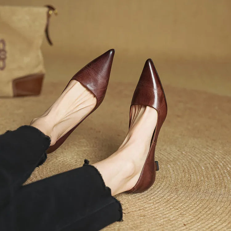 Anok Genuine Leather Heels