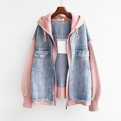 Vivian | Denim Hoodie Jacket