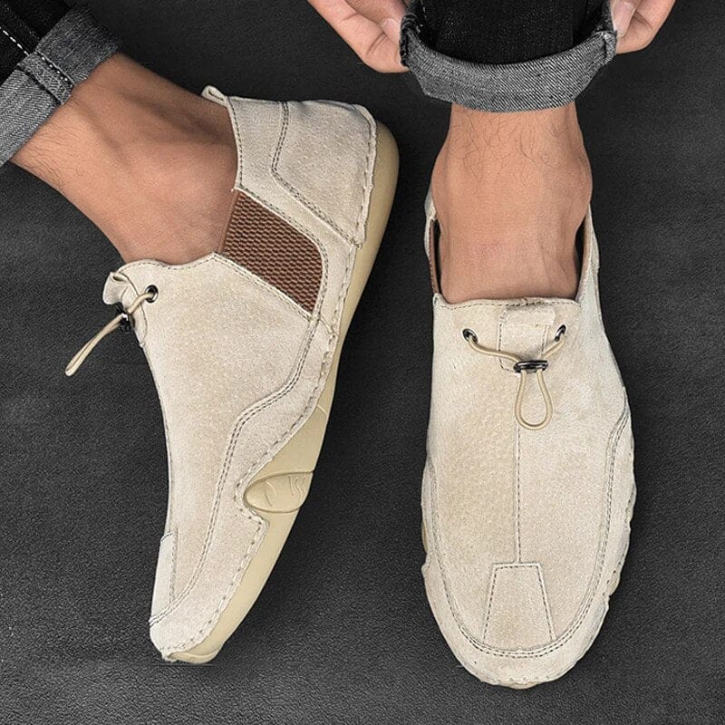 LORENZO LEATHER SLIP-ONS