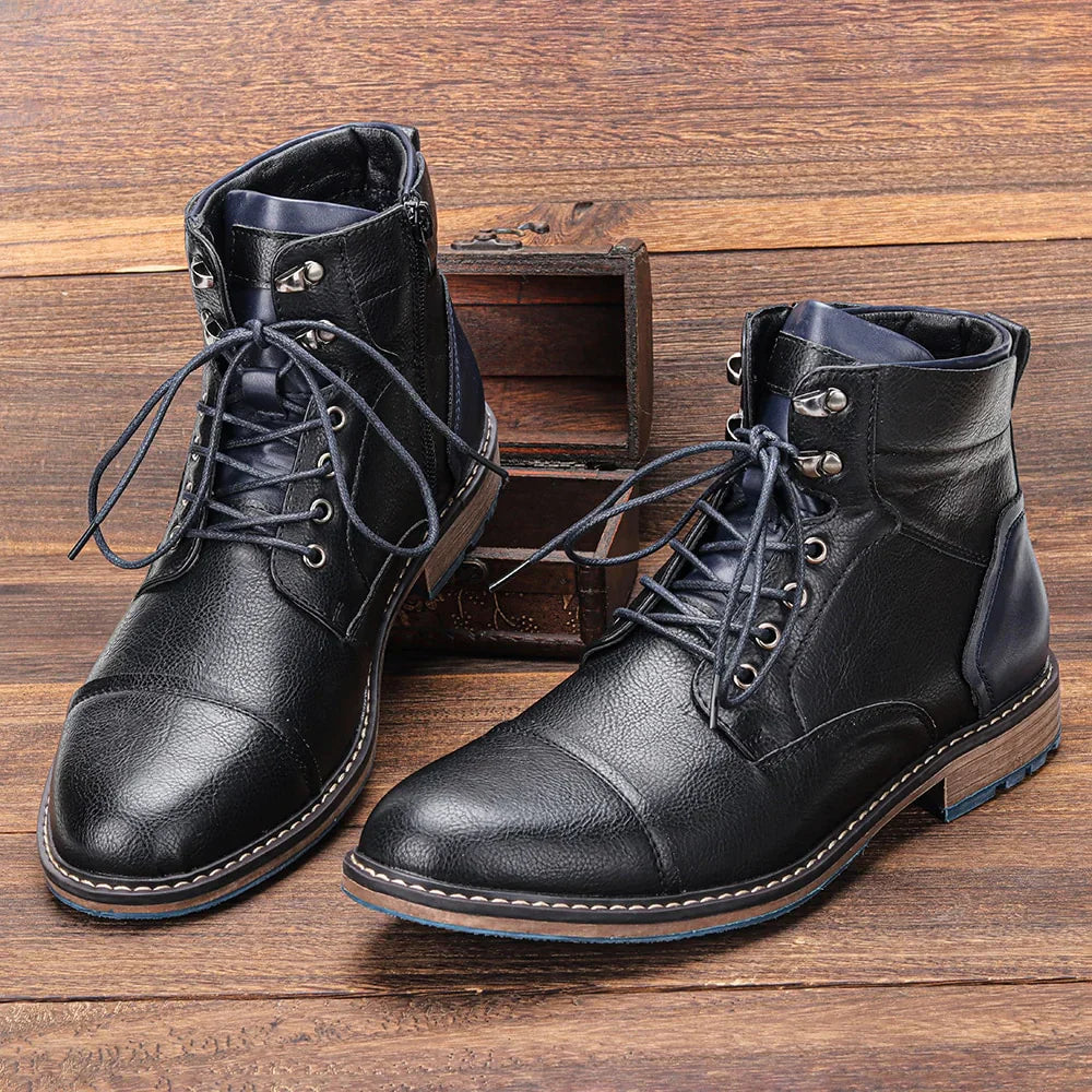 Aaron | Handcrafted Premium Leather Oxford Boots