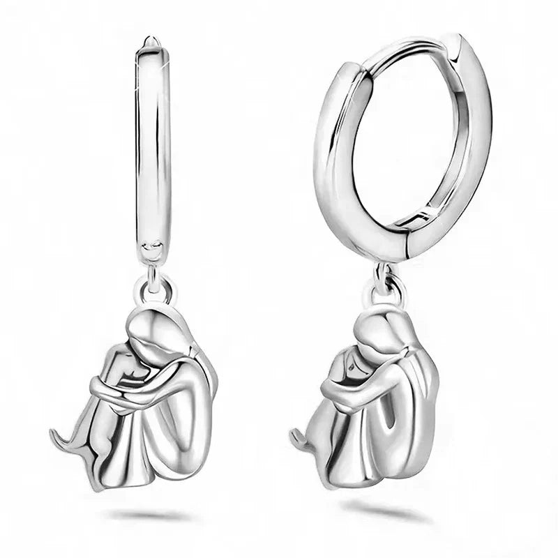 Elisa - Dog Icon Earrings (Round Closure)
