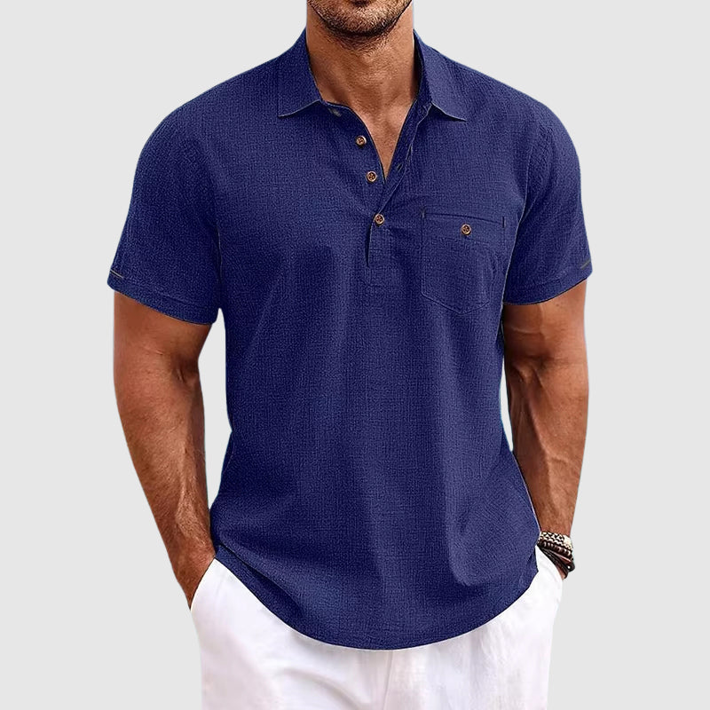 Sebastian Reed Linen Polo Shirt
