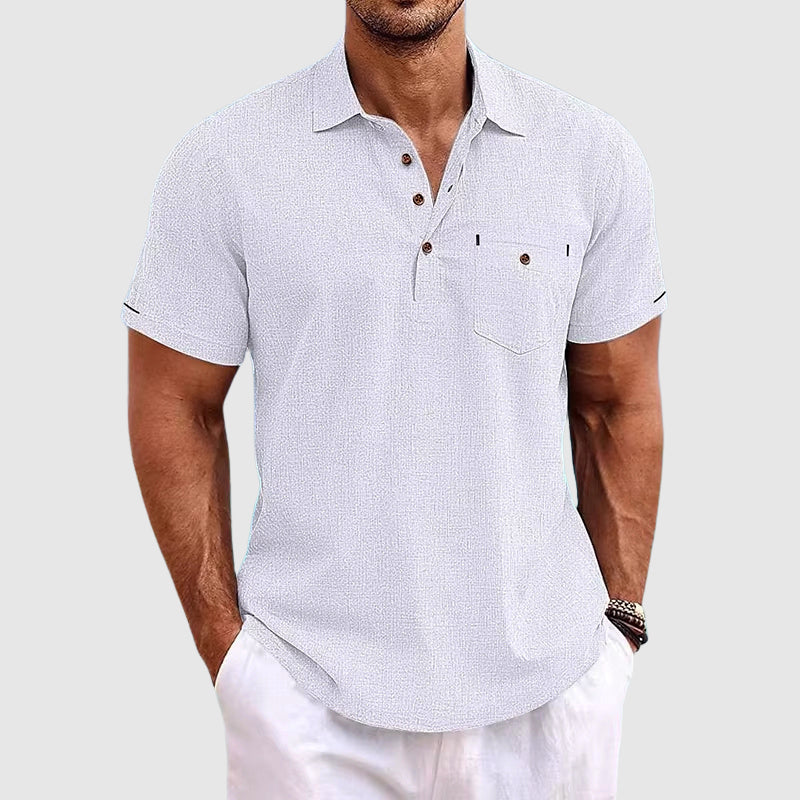 Sebastian Reed Linen Polo Shirt