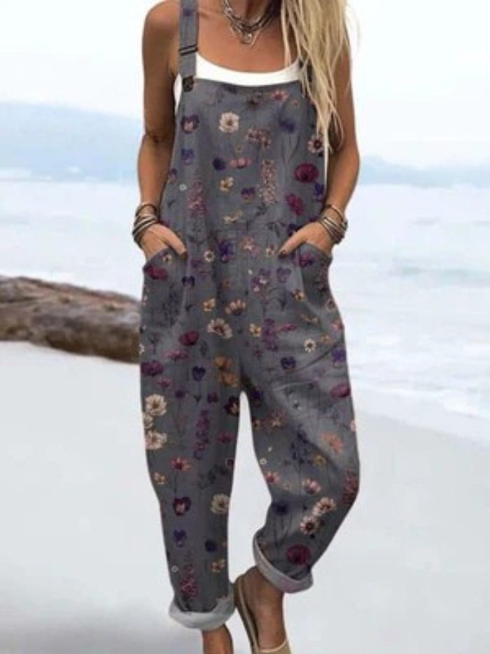 Kelly | Night Floral Jumpsuit