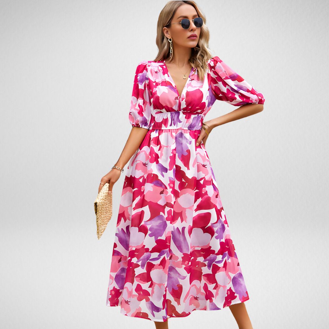 Johanna - V-Neck Casual Dress