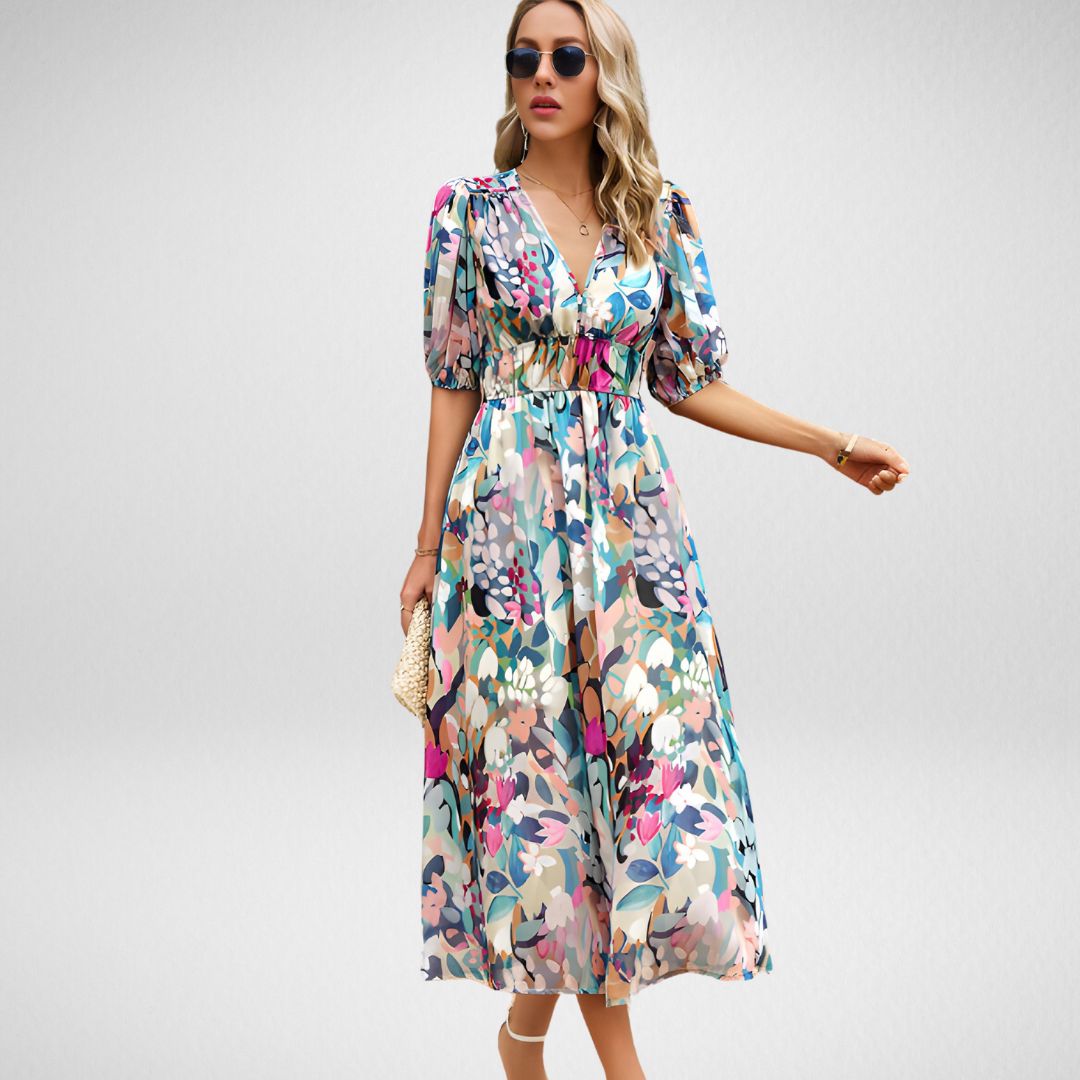 Johanna - V-Neck Casual Dress